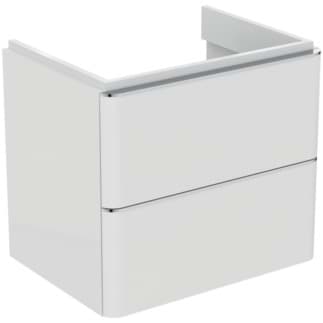 IDEAL STANDARD Toaletní skříňka Adapto 570x417 mm, se 2 výsuvnými zásuvkami s tichým zavíráním #T4300WG - Bílý lak s vysokým leskem