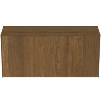 IDEAL STANDARD Toaletní skříňka Conca 1202x373 mm, s 1 výsuvnou zásuvkou s tichým zavíráním, s deskou #T4320Y5 - tmavý ořech