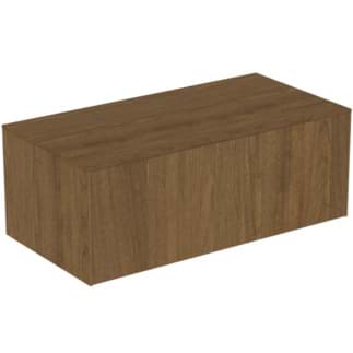 IDEAL STANDARD Toaletní skříňka Conca 1002x505 mm, s 1 výsuvnou zásuvkou s tichým zavíráním, s horní deskou #T4313Y5 - tmavý ořech