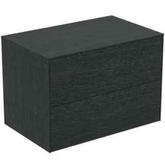 IDEAL STANDARD Toaletní skříňka Conca 802x505 mm, se 2 výsuvnými zásuvkami s tichým zavíráním, s umyvadlovou deskou #T4322Y4 - fládrovaný dub