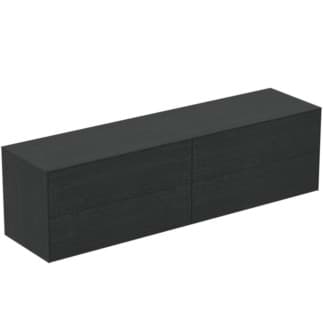 IDEAL STANDARD Toaletní skříňka Conca 1987x505 mm, se 4 výsuvnými zásuvkami s tichým zavíráním, s umyvadlovou deskou #T4326Y4 - fládrovaný dub