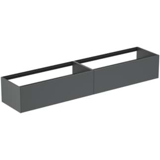 IDEAL STANDARD Toaletní skříňka Conca 2385x505 mm, se 2 výsuvnými zásuvkami s tichým zavíráním #T4333Y2 - antracit matný