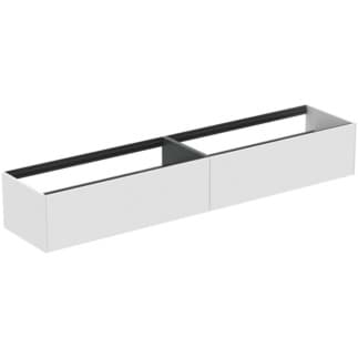 IDEAL STANDARD Toaletní skříňka Conca 2385x505 mm, se 2 výsuvnými zásuvkami s tichým zavíráním #T4333Y1 - Bílá matná