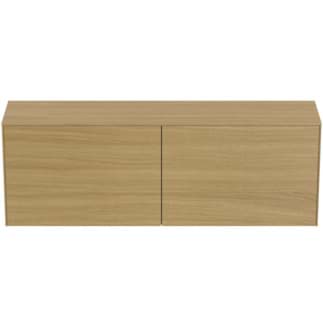 IDEAL STANDARD Toaletní skříňka Conca 1587x373 mm, se 2 výsuvnými zásuvkami s tichým zavíráním, s horní deskou umyvadla #T4331Y6 - světlý dub