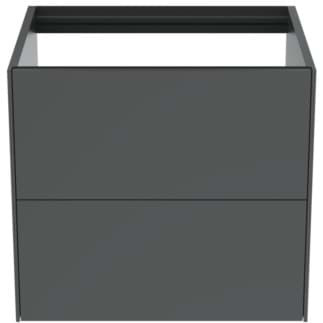 IDEAL STANDARD Toaletní skříňka Conca 600x505 mm, se 2 výsuvnými zásuvkami s tichým zavíráním #T4355Y2 - antracit matný