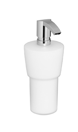 KREINER HAMBURG dávkovač mýdla sklo-mat, vč.pumpičky chrom