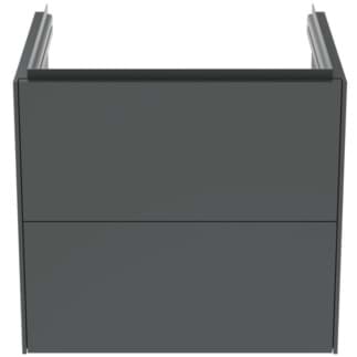 IDEAL STANDARD Toaletní skříňka Conca 600x505 mm, se 2 výsuvnými zásuvkami s tichým zavíráním #T4573Y2 - antracit matný
