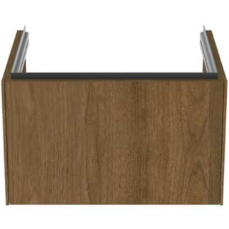 IDEAL STANDARD Toaletní skříňka Conca 600x505 mm, s 1 výsuvnou zásuvkou s tichým zavíráním #T4577Y5 - tmavý ořech