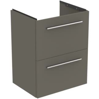 IDEAL STANDARD i.life S toaletní skříňka 500x375mm, se 2 výsuvy s měkkým zavíráním #T5291NG - quartz grey