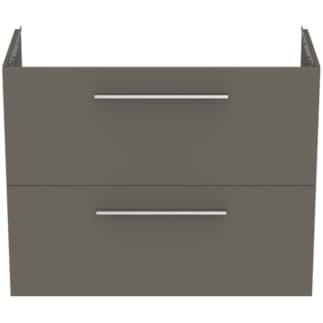 IDEAL STANDARD i.life S toaletní skříňka 800x375 mm, se 2 výsuvnými přihrádkami s měkkým zavíráním #T5295NG - křemenná šedá