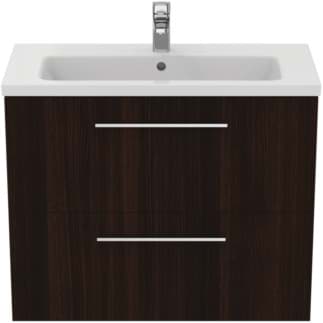 IDEAL STANDARD i.life S toaletní skříňka 800x375mm, se 2 výsuvnými přihrádkami s měkkým zavíráním #T5295NW - Coffee Oak