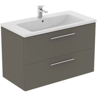 IDEAL STANDARD i.life B toaletní skříňka 1000x505 mm, se 2 výsuvy s měkkým zavíráním #T5276NG - křemenná šedá