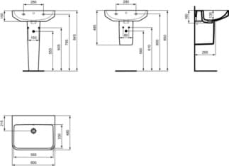 IDEAL STANDARD i.life B nástěnný sloupek #T534601 - Bílá (Alpine), obrázek 6