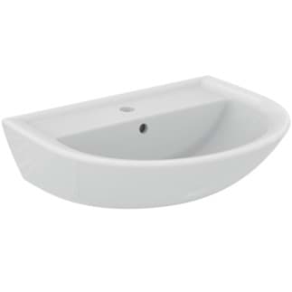 IDEAL STANDARD Umyvadlo Eurovit 600x470 mm, s 1 otvorem pro baterii, s otvorem pro přepad (kulatý) #W332301 - Bílá (Alpine)