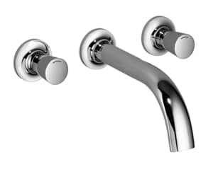 DORNBRACHT LA FLEUR Nástěnná umyvadlová baterie bez výsuvného odpadu - Champagne (22karátové zlato) #36712955-47