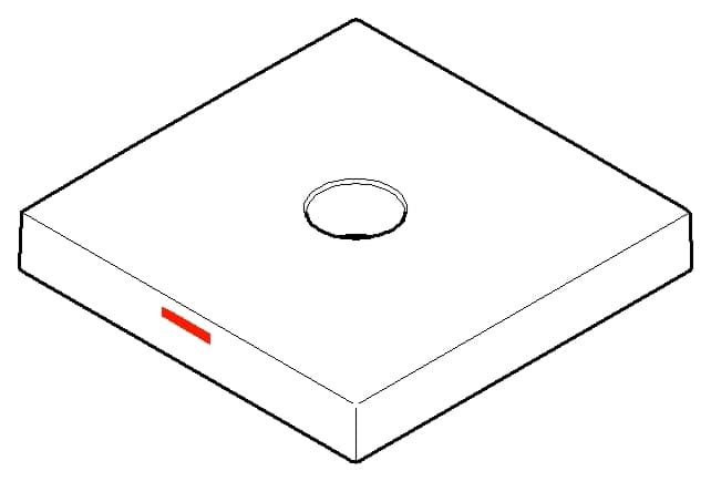 DORNBRACHT Rozeta Hot 55 x 55 x 8,5 mm - chrom #092773003-00