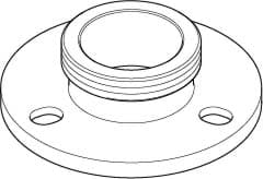DORNBRACHT Příruba pro připojení k podlaze Ø 84 x 25 mm - surový nikl #093011130-07