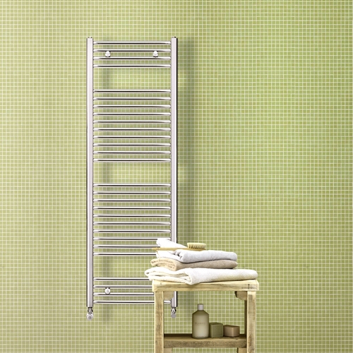 ZEHNDER AURA koupelnové otopné těleso 1217x500mm, rovné, středové připojení PBZ-120-050-05 bílá