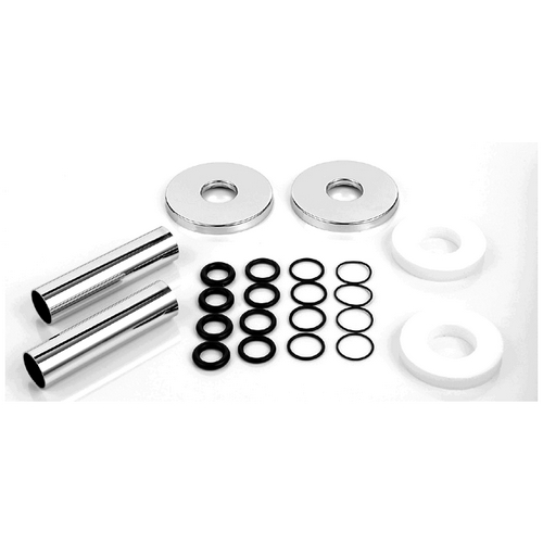 ZEHNDER sada 2 krytek průměr 18mm, trubiček a vymezovacích kroužků, chrom 853738