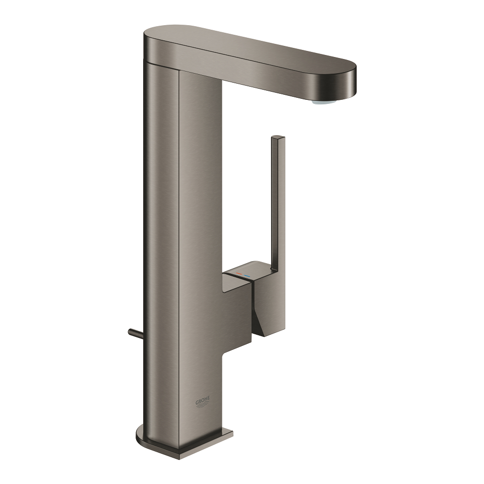 GROHE Plus Páková umyvadlová baterie DN15, Velikost L kartáčovaný Hard Graphite #23843AL3