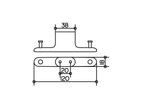 KEUCO Edition 400 háček dvojitý 11515010000 chrom