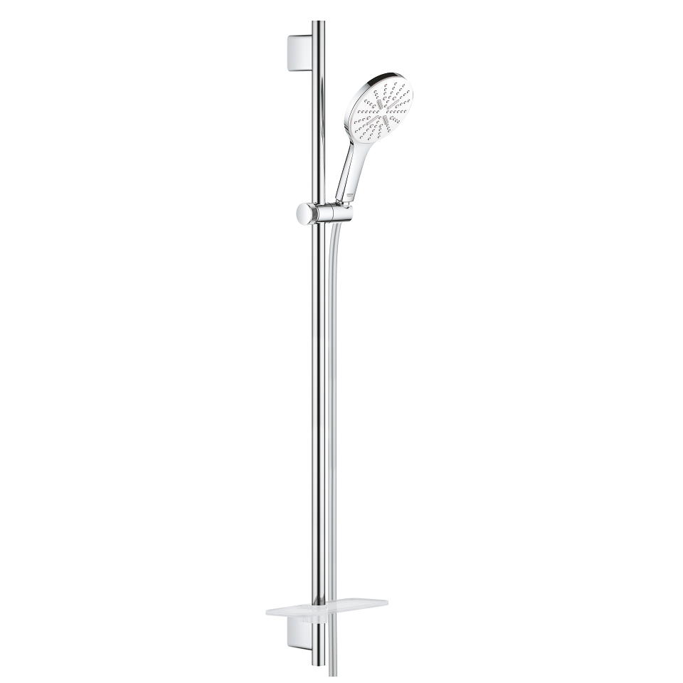 GROHE Rainshower SmartActive 130 Sprchový set s tyčí, 3 proudy měsíční bílá #26579LS0