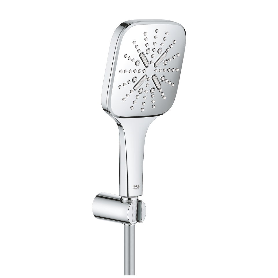 GROHE Rainshower SmartActive 130 Cube Set pro upevnění na zeď se 3 proudy Chrom #26589000