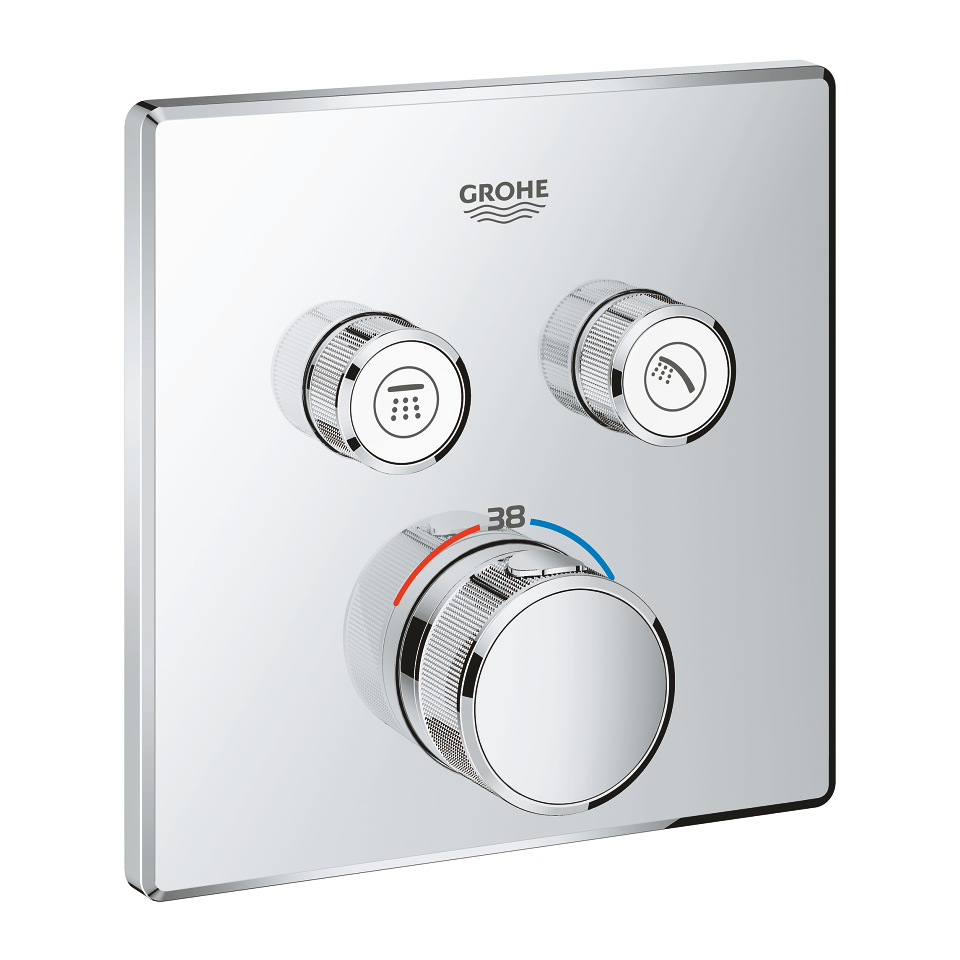 GROHE Grohtherm SmartControl Termostat pro podomítkovou instalaci s 2 ventily Chrom #29124000