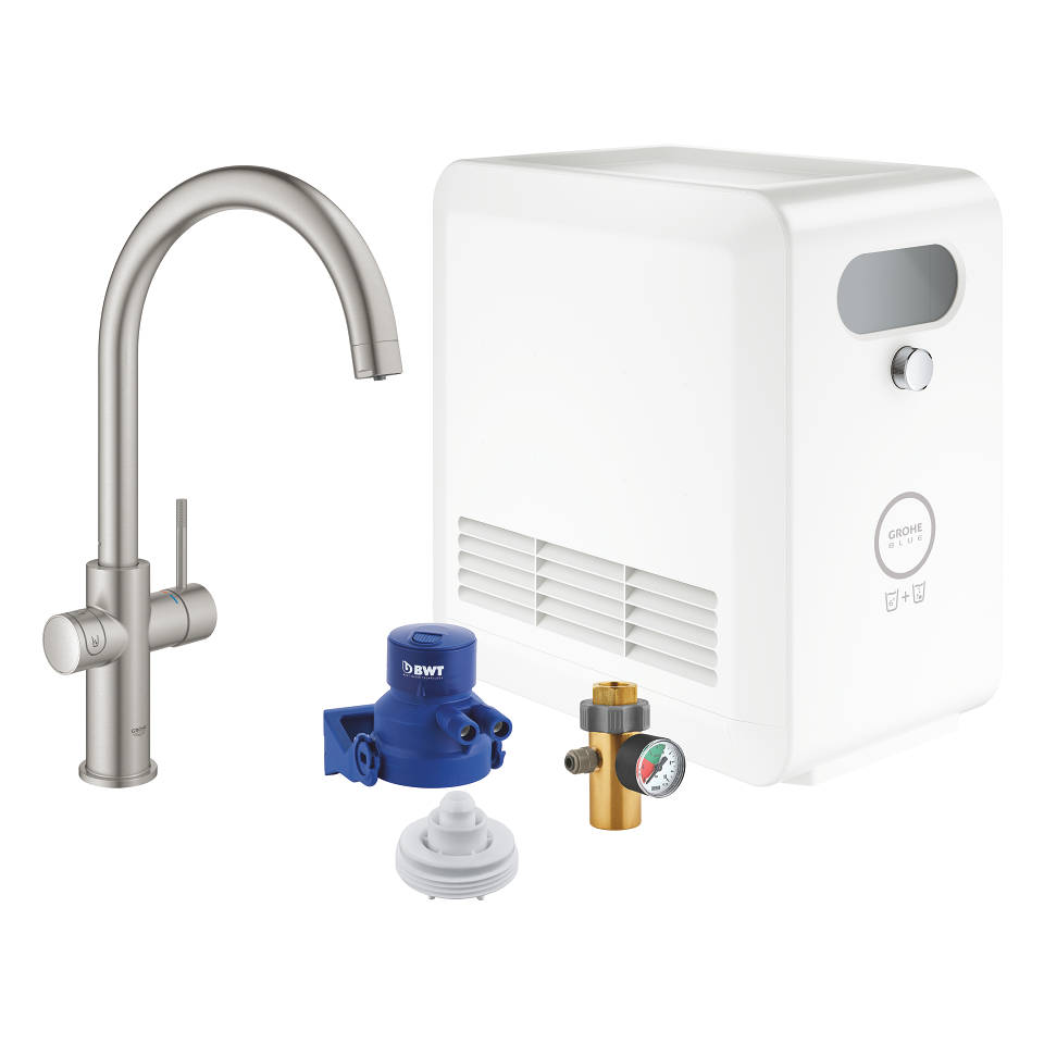 GROHE Blue Professional Sada s C-výpustí SuperSteel #31323DC2