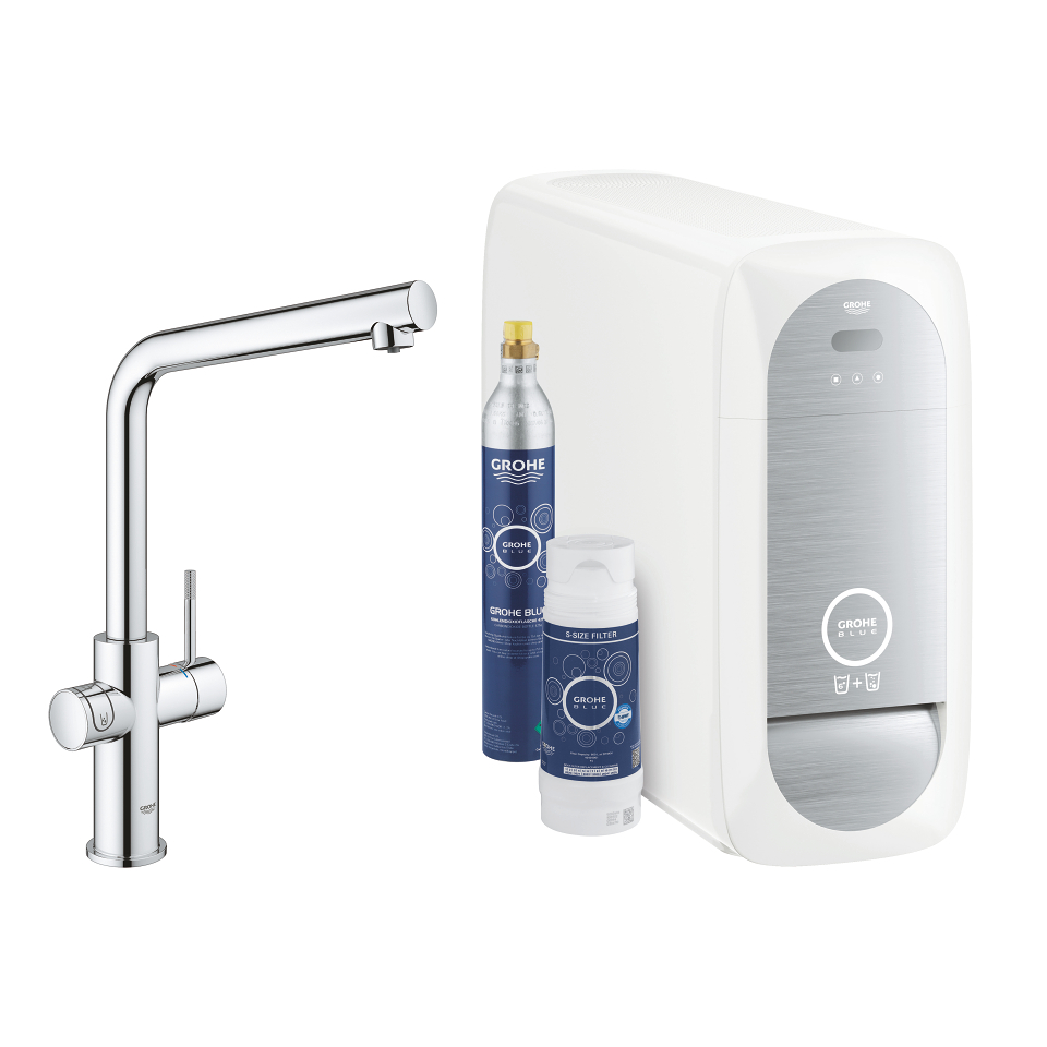 GROHE Blue Home Startovní sada s výpustí ve tvaru L Chrom #31454001
