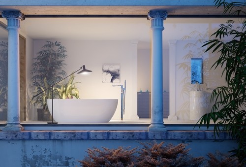 KREINER MARBELLA vana volně stojící 1690x800x565mm - bílá