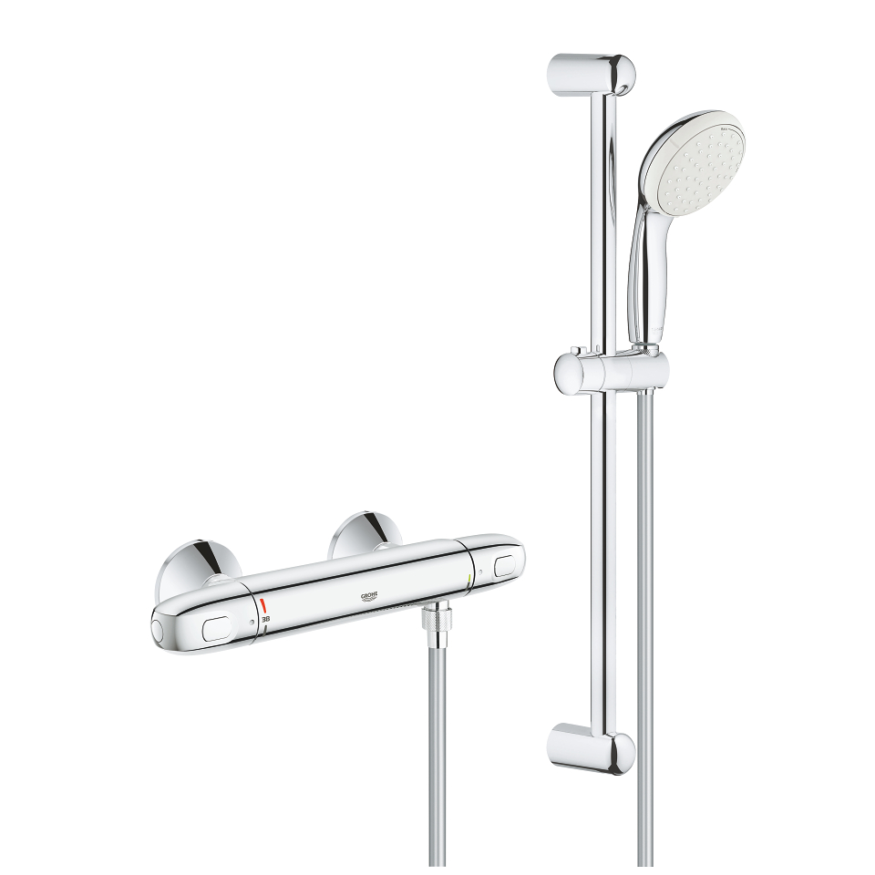 GROHE Grohtherm 1000 Termostatická sprchová baterie, DN 15 se sprchovou soupravou Chrom #34820004