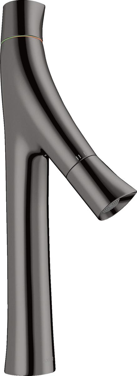 HANSGROHE AXOR Starck Organic 2-ruční umyvadlová baterie 170 pro umyvadla na desku s výsuvným odpadem #12012330 - leštěný černý chrom