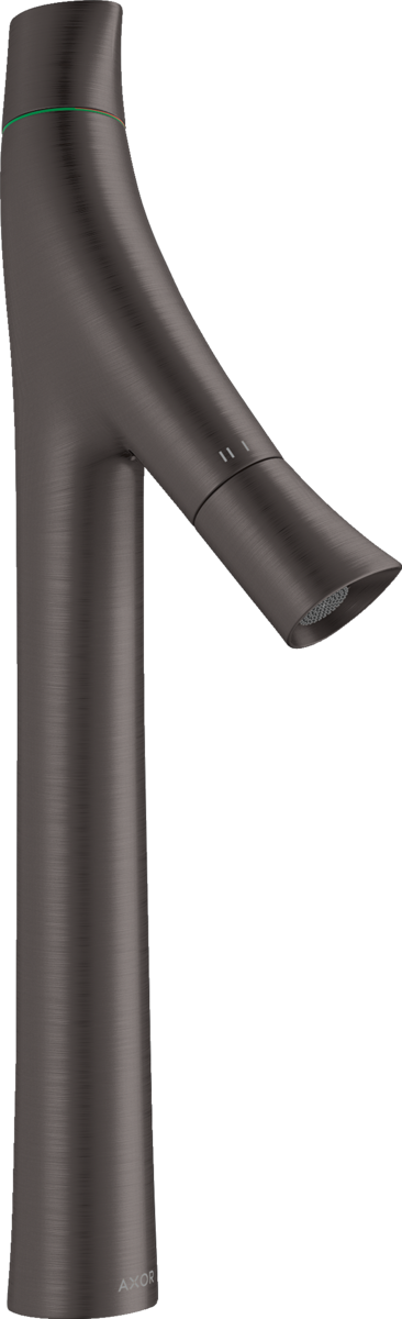 HANSGROHE AXOR Starck Organic 2-ruční umyvadlová baterie 240 pro umyvadla na desku s výsuvným odpadem #12013340 - kartáčovaný černý chrom