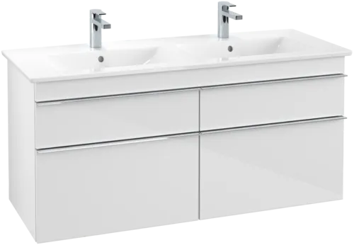 VILLEROY BOCH Venticello toaletní skříňka, 4 zásuvky, 1253 x 590 x 502 mm, lesklá bílá / lesklá bílá #A93001DH