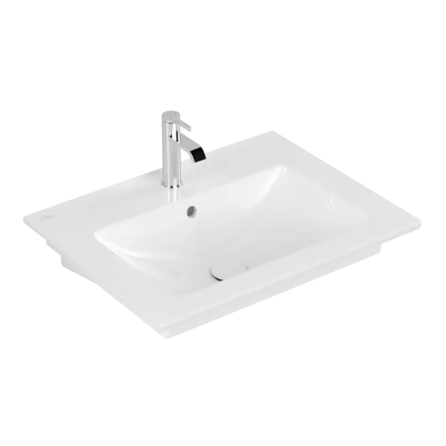 VILLEROY BOCH Umyvadlo Venticello, 655 x 500 x 170 mm, bílá Alpine CeramicPlus, s přepadem #412465R1