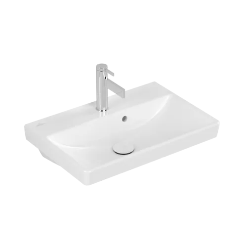 VILLEROY BOCH Umyvadlo Avento Compact, 550 x 370 x 180 mm, bílá Alpine CeramicPlus, s přepadem #4A0055R1