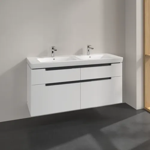 VILLEROY BOCH Subway 2.0 Vanity unit, 4 zásuvky, 1287 x 590 x 449 mm, lesklá bílá #A91710DH, obrázek 2
