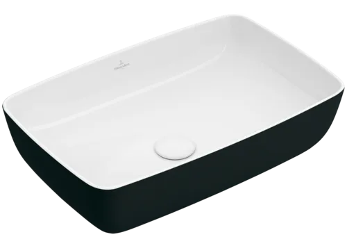 VILLEROY BOCH Umyvadlo na desku Artis, 580 x 385 x 130 mm, Coal Black, bez přepadu #417258BCT8