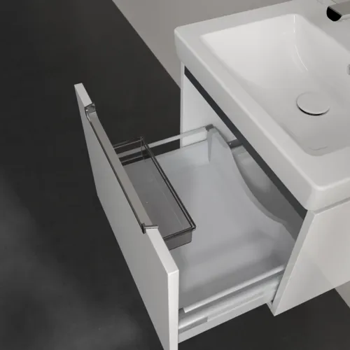 VILLEROY BOCH Subway 2.0 Vanity unit, 1 zásuvka, 537 x 420 x 423 mm, lesklá bílá #A68610DH, obrázek 6