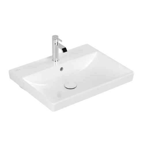VILLEROY BOCH Umyvadlo Avento, 600 x 470 x 180 mm, bílé Alpine CeramicPlus, s přepadem #415860R1