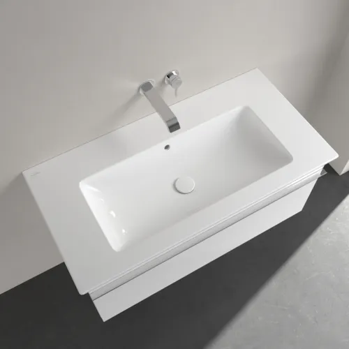 VILLEROY BOCH Skříňkové umyvadlo Venticello, 1000 x 500 x 170 mm, bílá Alpine CeramicPlus, s přepadem #4104AJR1, obrázek 5