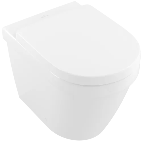 VILLEROY BOCH Architectura Oplachovací klozet, bez okrajů, stojící, bílý Alpin CeramicPlus #5690R0R1