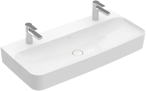 VILLEROY BOCH Umyvadlo Finion, 1000 x 470 x 165 mm, bílá Alpine CeramicPlus, bez přepadu, broušené #41681LR1