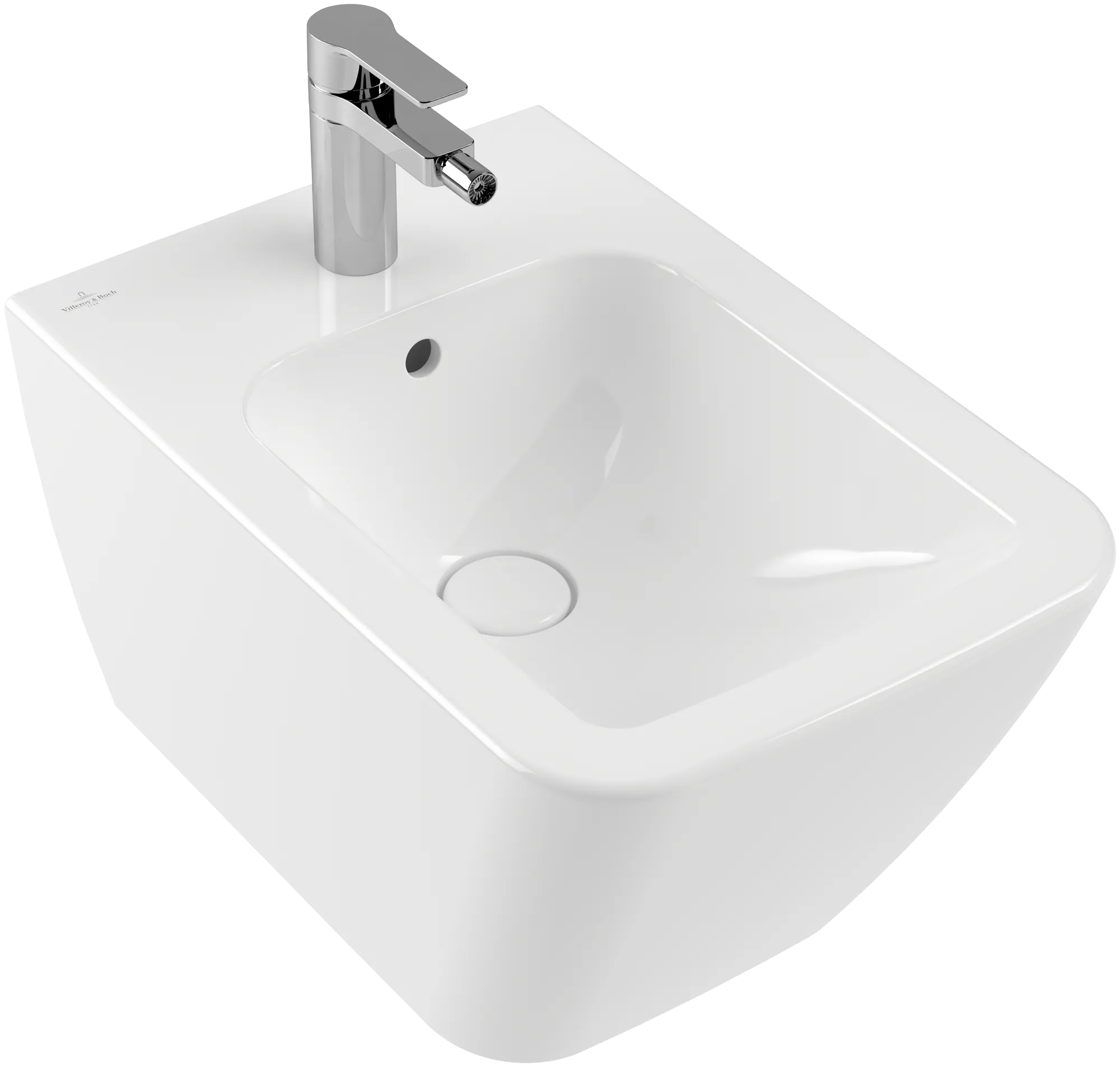 VILLEROY BOCH Bidet Finion, závěsný, 375 x 320 mm, White Alpine CeramicPlus #446500R1