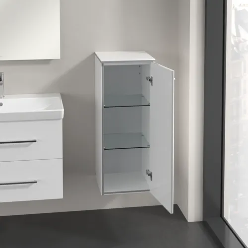 VILLEROY BOCH Boční skříňka Avento, 1 dvířka, 350 x 890 x 405 mm, Crystal White #A89501B4, obrázek 4