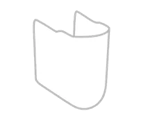 VILLEROY BOCH O.novo Kryt odtoku, 225 x 320 x 290 mm, bílý Alpine #52660001