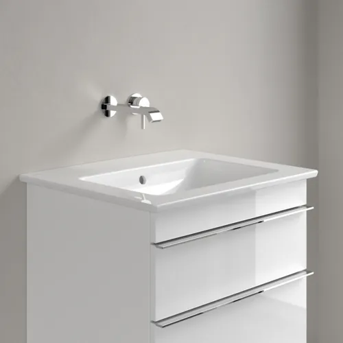 VILLEROY BOCH Umyvadlo Venticello, 600 x 505 x 165 mm, bílá Alpine CeramicPlus, s přepadem #412462R1, obrázek 3