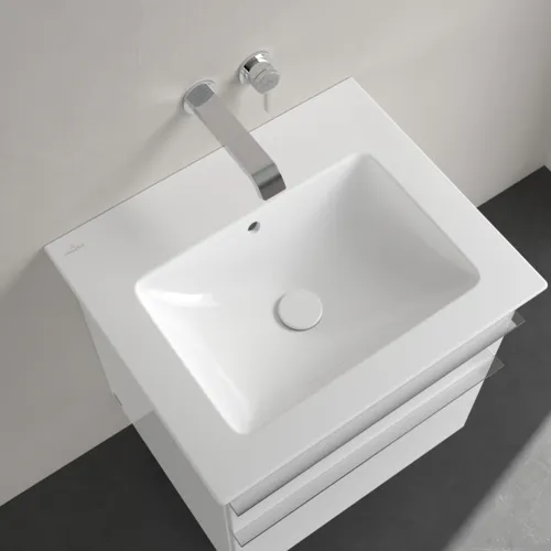 VILLEROY BOCH Umyvadlo Venticello, 600 x 505 x 165 mm, bílá Alpine CeramicPlus, s přepadem #412462R1, obrázek 5
