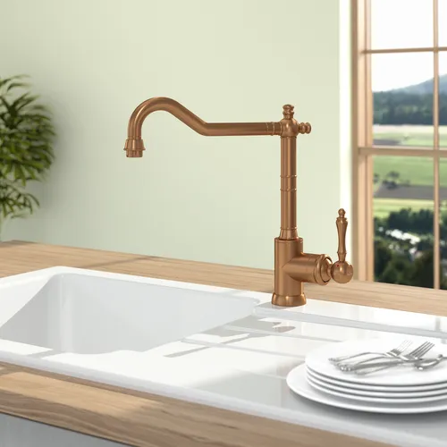 VILLEROY BOCH Kuchyňská baterie Avia 2.0, nerezová ocel, bronzová barva #92400004, obrázek 2